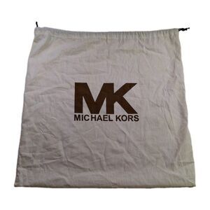 Michael Kors XL Purse Boot Dust Cover 20.5 x 20.5 Cotton Drawstring Cream Brown